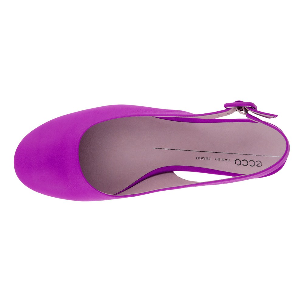 Zapatos De Vestir Mujer - ECCO Anine Sling-Back Flats - Morados - BKN345961